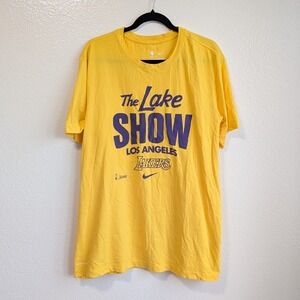 Nike NBA LA Lakers Dri Fit The‎ Lake Show Graphic Short Sleeve T-Shirt XL